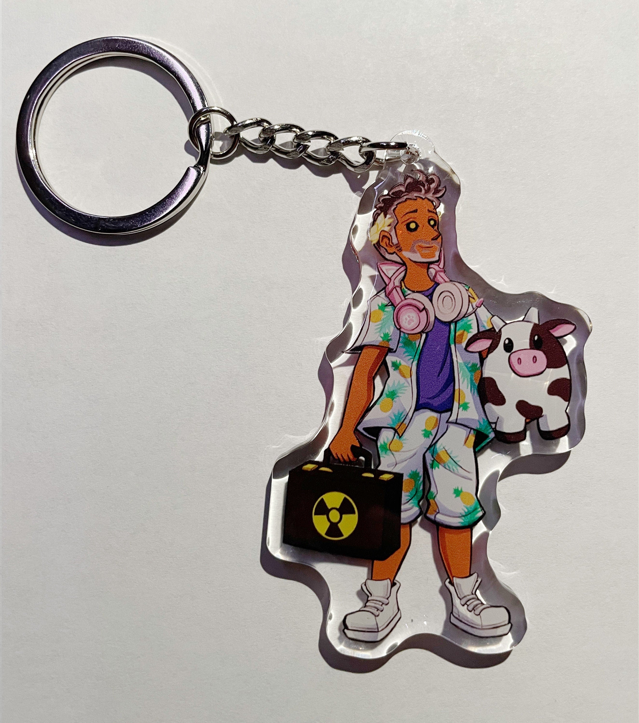 John Gaius Keychain Double Sided Epoxy Acrylic 3"