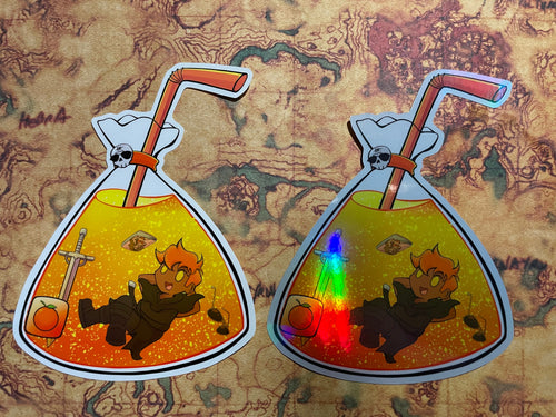 Bag Drinks (Gideon Orange Soda) Vinyl Sticker