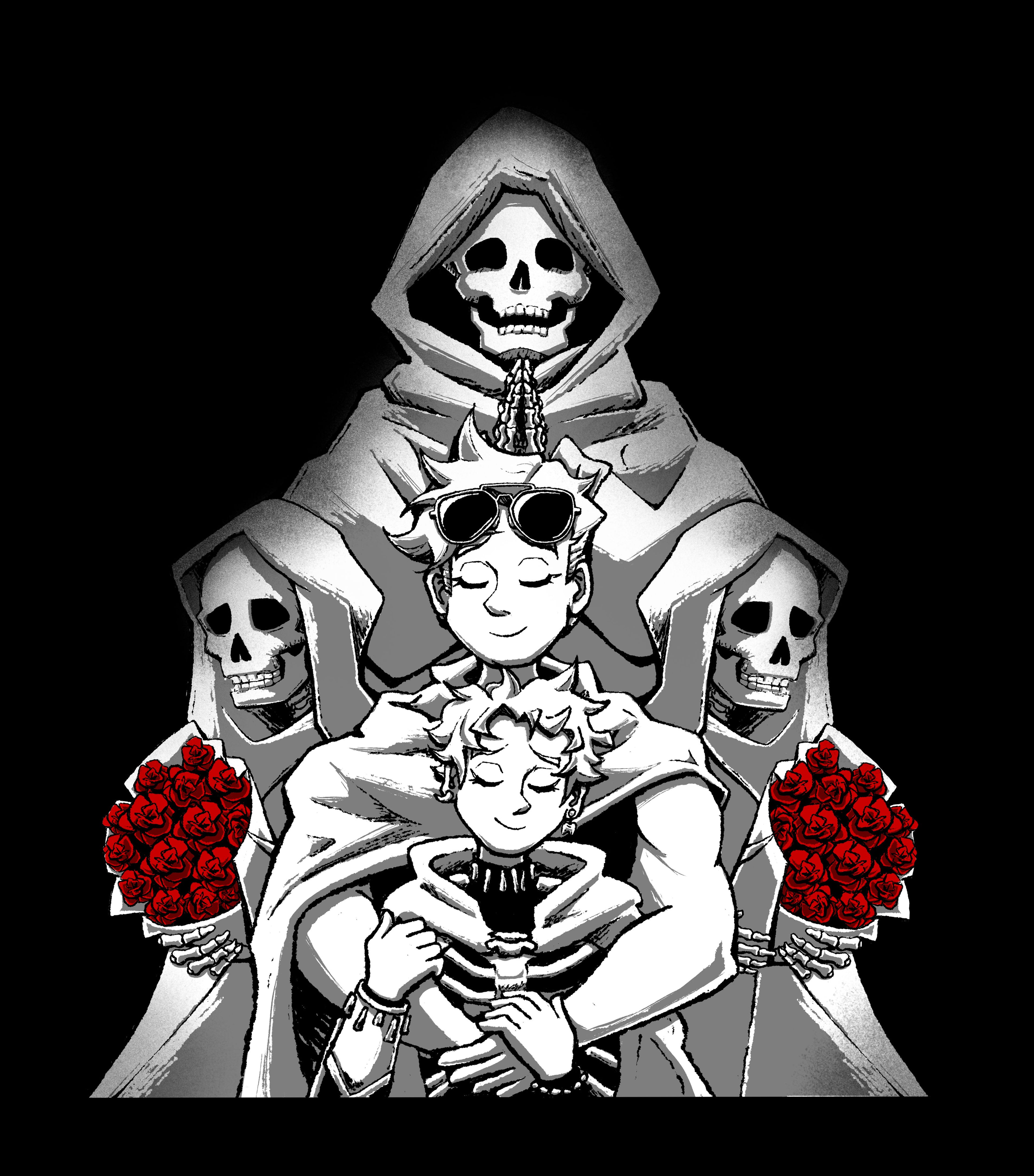 The Cavalier and Necromancer (Gideon/Harrow) Short Sleeve Tee
