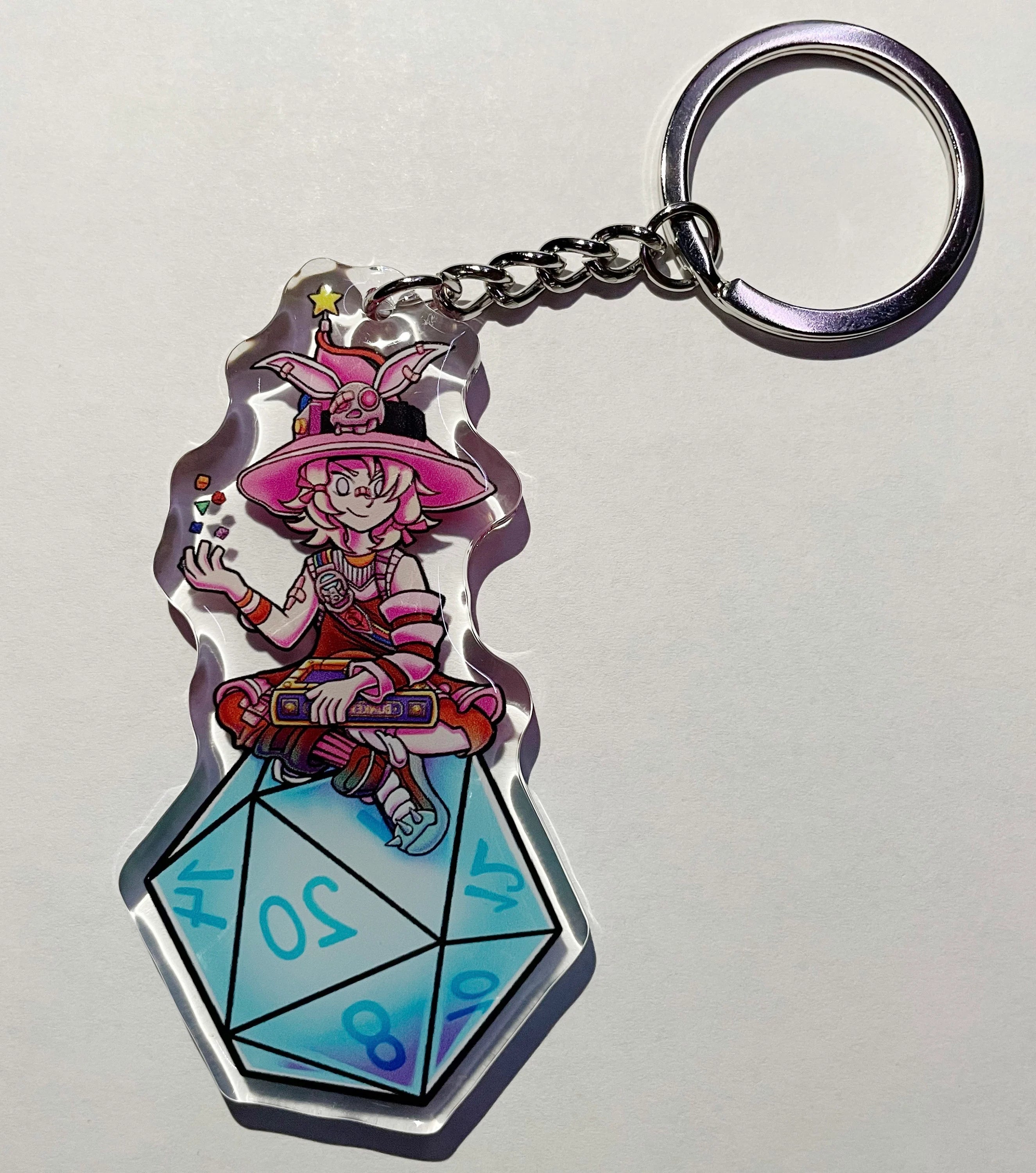 Tiny Dungeon Master Keychain Double Sided Epoxy Acrylic 3"
